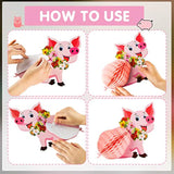 Luau Party Decorations Luau Pig Honeycomb Centerpieces Tabletop Pig Bi