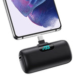 5000mAh Mini Portable Power Bank 15W PD USB-C with LCD for iPhone Android