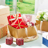 48 Pcs Basket For Gifts Empty Diy Bulk Party Gift Basket Kit With Handles Market Trays For Packages Wrapping Wedding Party Anniversary Display (9.8 X 6.5 X 4.3 In)(Brown)