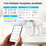 Bluetooth Label Maker Machine With Tape, Mini N12 Label Printer, Portable Small Labeler Thermal Label Makers Multiple Templates For School Office Kitchen Pet Gift