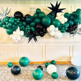 Football Balloon Arch Kit: Green, Brown & Black Sports Party Decor