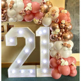 Retro Blush Pink Party Balloons, 60Pcs 12Inch Dusty Pink Metallic Chrome Rose Gold Balloons Beige Blush Latex Balloons For Birthday Wedding Baby Shower Party Decoration