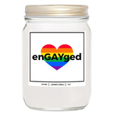 You Nique Designs Engayged Candle 8Oz - Gay Engagement Gifts For Gay Couples Men Lesbian - Engagement Surprise For Lesbian Couples - Gay Couple Gifts - Lesbian Bachelor Party (Lavender & Vanilla)