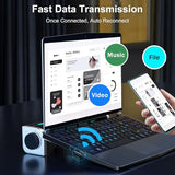 Bluetooth Adapter For Desktop Pc, Plug & Play 5.3 Usb Mini Edr Dongle Receiver & Transmitter For Laptop Computer Compatible With Headphones Keyboard Mouse Only Windows 11/10/8.1