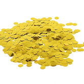 Black Metallic Glitter Foil Confetti Round Table Confetti Dots For Wedding Party Celebration Decorations 1.8Oz - 0.6Inch (Gold)