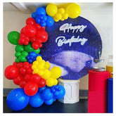 Red Yellow Blue Green Balloons Garland Arch Kit-Different Sizes Of Red Blue Yellow Green Balloons For Superhero Theme Party Birthday Baby Shower Carnival Circus Party Decorations