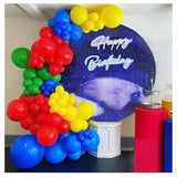 Red Yellow Blue Green Balloons Garland Arch Kit-Different Sizes Of Red Blue Yellow Green Balloons For Superhero Theme Party Birthday Baby Shower Carnival Circus Party Decorations