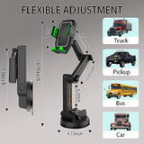 Heavy Duty Phone Holder - Long Arm, Anti-Shake Suction Cup, Compatible With All Phones & Vehicles