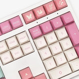Pbt Keycaps Xda Cute Pink Keycaps Dye Sublimation Universal Mechanical Keyboar