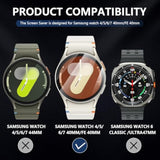 4Pack Screen Protector For Samsung Galaxy Watch 7/6/5/4 40Mm, Tempered Glass Protectors Perfectly Fit For Galaxy 40 Mm Smartwatches