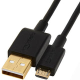 USB A to Micro USB Charging Cable 6FT 480Mbps Data Transfer Gold Plated Fast Charger Cord for Android Phones Tablets Black