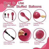 Dusty Rose Balloon Garland - Double Stuffed Boho Party Kit