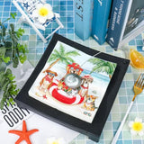 50Pcs Summer Dog Paper Napkins Tropical Beach Disposable Luncheon Napkins Dessert Dinner Hand Napkin For Birthday Pool Party