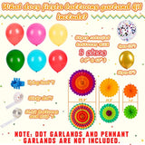Cinco De Mayo Fiesta Balloons Garland Arch Kit & Paper Fans Party Decor
