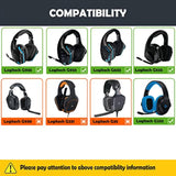 Earpads Replacement Cushion Compatible With Logitech G935, G933, G633, G533, G233 Gaming Headset Durable Ear Pads With Breathable Fabric Foam