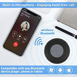 Waterproof Bluetooth Shower Speaker Portable Wireless Water-Resistant Speaker Suction Cup,Built-In Mic Gifts For Kids Speakerphone For Iphone Phone Tablet Bathroom Kitchen - Black