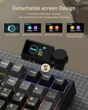 M98 Wireless Mechanical Keyboard w/Screen & Knob, 96% Gaming Keyboard BT/2.4G/USB-C, Hot Swappable Custom Gaming Creamy Keyboard,with 8000mAh Battery