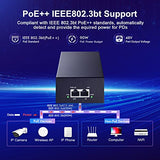 2.5 Gigabit Poe Injector, 802.3Af/At/Bt 90W, 2.5G/1G/100M Ethernet, Plug & Play, Non-Poe To Poe Adapter, Metal Case, Distance Up To 100 Meters (328 Ft.)