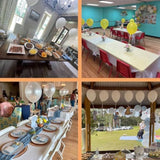 Winnie Bear Friends Hanging Decorations, Table Centerpieces Set For Balloon Baby Shower/Birthday Party Double-Sided Printed 8 Designs