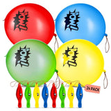 Superhero Punch Balloons - Pack Of 24 Bulk, Large Punching Balloons For Kids, Inflatable Punch Balls For Carnival Prizes, Goodie Bag Stuffers For Kids, Superhero Theme Birthday Party Favors Toys