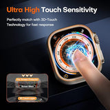 4-Pack Tempered Glass Screen Protector for Apple Watch Ultra 49mm Clear