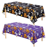 2 Pack Disposable Plastic Halloween Tablecloth Party Decor Indoor Outdoor
