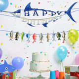 Fishing Happy Birthday Party Banner - Gone Fishing String Hanging Banner With Pre-Strung Fishing Banner Supplies For Boys Litter Fisherman Birthday Party Hanging Wall Decorations