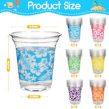 72 Pack Hawaiian Luau Party Decorations Cups -14Oz Disposable Tropical Party Cups For Hawaiian Luau Beach Theme Birthday Party Decorations