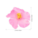 10Pcs Hibiscus Flowers Decor Artificial Flower Head Diy Hawaii Flower Flowers Neck Loop Tropical Party Decoration Photo Props For Wedding Hawaiian Luau Party
