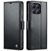 Wallet Case For Moto Edge 2025, Pu Leather Magnetic Flip Case With Rfid Blocking Card Holder Kickstand For Women Men, Shockproof Durable Protective Phone Cover For Motorola Edge 2025 (Black)