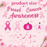 36 Pcs Breast Cancer Awareness Decorations, Banner & Hanging Swirl