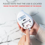 Wireless Mouse, Vertical Ergonomic Mouse With 2.4G Wireless & Bluetooth For 3 Multi-Device Function, Adjustable Dpi Modes, Compatible With Pc, Mac, Laptop - White