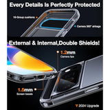 Pixel 9 Pro XL Diamond Clear Case, 16FT Drop Protection, Anti-Yellowing