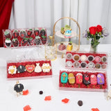 20 Clear Plastic Cookies Boxes - 12X5X2Inches, Perfect For Chocolate Covered Strawberries, Cakes, Truffles & More - Ideal For Christmas, Valentine'S & Mother'S Day