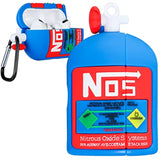 For Airpod Pro 2019/Pro 2 Gen 2022 Case 3D Nos Nitrogen Bottle For Boys Girls Kids Teens Cute Cartoon Fun Soft Silicone Design For Airpods Pro Cases Cover Funny Fashion For Air Pod Pro Covers