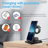 Wireless Charger For Samsung S25 Ultra, Charging Station For Galaxy S25/S25 Edge/S24 Ultra/S24+/S24/S23/Note 20/Z Flip 7/Fold 7, For Galaxy Watch 8/8 Classic/Ultra/7/6, Galaxy Buds 2 Pro (No Adapter)