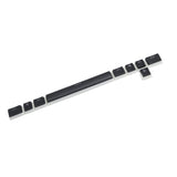 108 Pbt Double Shot Shine Through Ansi Iso Oem Profile Pudding Keyset Keycap For Mx Mechanical Keyboard (Black Corsair Bottom)