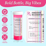 10pcs Large Pink Pill Bottles for DIY Hangover Kits & Party Favors