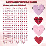 208Pcs Red-Pink Heart-Garland Party Streamers Valentines-Decorations - 56Ft Rose Burgundy Hanging Paper Banner Birthday Sweetheart Baby Shower Galentines Day Photoshoot Props Christmas Decor