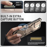 i-Blason MagSafe Case for iPhone 16 Pro with Built-in Stand, 6.3 inch, Rose Gold