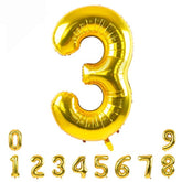40-Inch Gold Number Balloons 0–9 Foil Helium Birthday Party Decorations