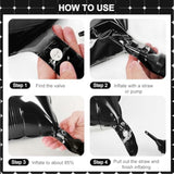 Black Silver Square Balloon Wall 25pcs Double Sided for Party Backdrop Decor