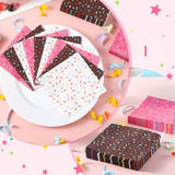 150 Pcs Donut Sprinkles Napkins Ice Cream Donut Party Supplies Disposable 2 Ply Paper Napkins Hand For Dessert Birthday Baby Shower Treats Cupcake Party Table Decor Dinner