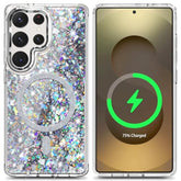 Magnetic For Samsung Galaxy S25-Ultra Case, Crystal Gem | Compatible With Magsafe | Glitter Sparkly Bling | Military-Grade Protection & Scratch-Resistant Back Cute Phone Cover For Women Girls