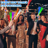 6-Pack New Year Glow Sticks Light Up Fiber Optic Wand Party Favors