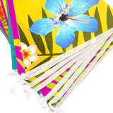 4 Pack Hawaiian Bunting Banner Luau Party Tropical Party Bunting Total