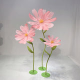 Giant Artificial Daisy Flowers Wedding Decorations For Reception Waterproof Artificial Flowers Elegant Floral Display Huge Party Decor For Birthday Wedding Arrangements Banquet Background
