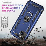For Iphone 15 Case: Iphone 15 Phone Case With Hd Screen Protector - Military Grade Protective Cases With Ring For Iphone 15(Blue)