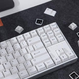 Black White Gradient Keycaps Set Cherry Profile Doubleshot Custom Keycaps 121