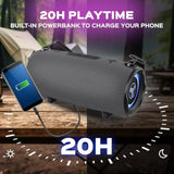 Treblab Hd-Max - Loud Bluetooth Speaker Wireless, 60W, 20H Playtime, Powerbank, Ipx7 Outdoor Portable Speaker, Tws, Deep Bass, Waterproof Bluetooth Party Speaker With Microphone & Rgb Lights